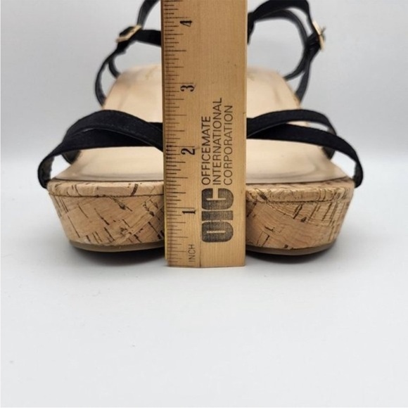 Lulu’s Platform Cork Wedge Scrappy Sandals 8.5 - Picture 4 of 7